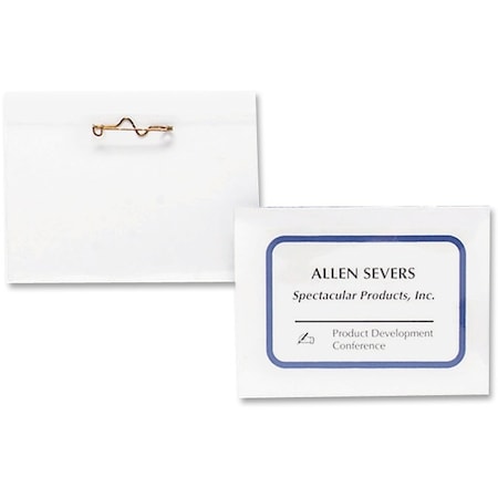 Pin-Style Holder Name Badge Kits, PK100